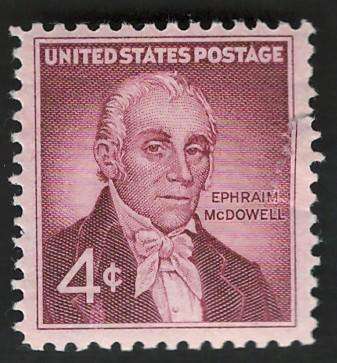USA 1959 Dr. Ephraim McDowell (MNH). Scott #1138