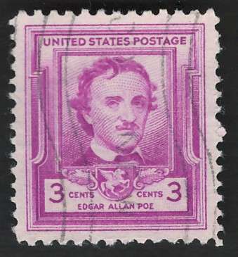 USA 1949 Edgar Allan Poe Box Scott #986. Price R4