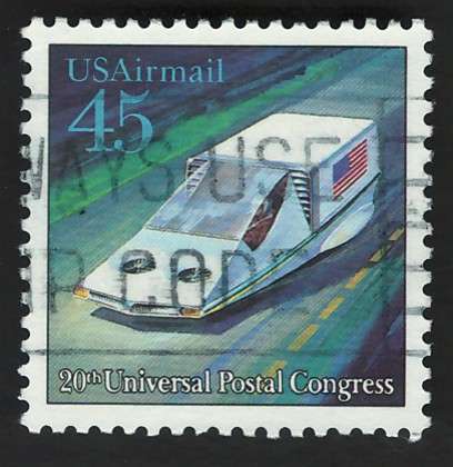 USA Scott Air Post 1989 Air-suspended Hover Car Scott #C123 45c. Price R8