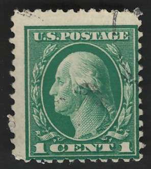 USA-Scott 1917/19  P11 #498 1c Light Green. Price R5