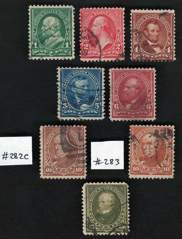 USA-Scott 1897-1903 #279 to #284 (full set) used. Price R115 (cv R760)