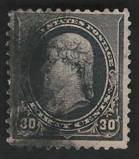 USA 1890/93 Scott #228 30c Gray Black. Price R62 (cv R682)