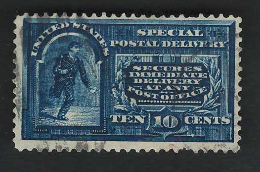 USA Scott Spec Deliv Wmk (#E5) 1895 10c Dark Blue