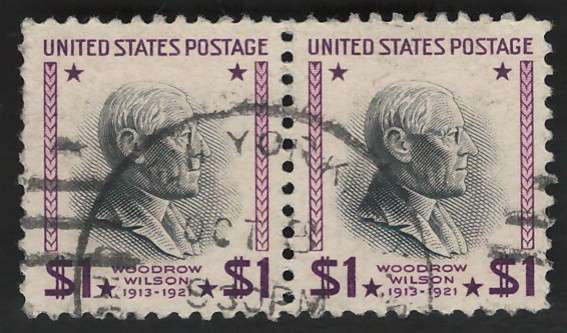 USA 1938 Pres. Iss. Scott #832 $1 (pair).