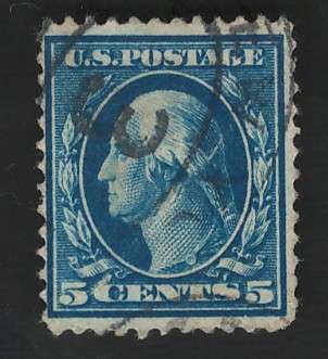 USA-Scott 1910/11 #378 5c Dark Blue. Price R9