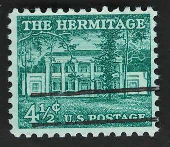 USA 1954-68 Liberty Issue: The hermitage. Scott #1037. Price R4