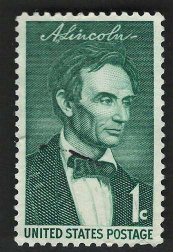 USA 1958 Lincoln, by George Healy. Scott #1113