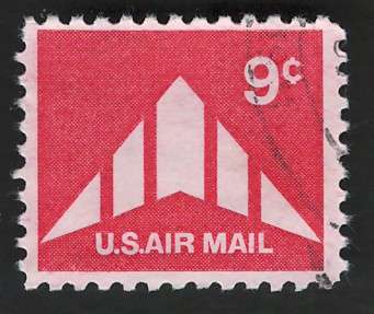 USA Scott Air Post 1971-73 Delta Wing Silhouette. #C77 9c . Price R2