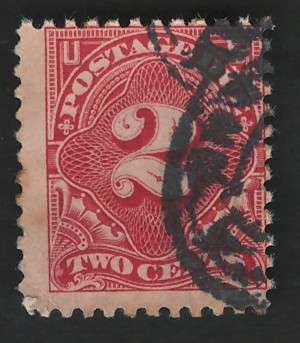 USA Scott 1917 Post Due (#J62) P11 UnWmk 1c Carmine Rose. Price R9
