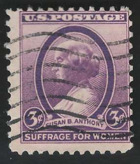 USA 1936 Scott #784 Susan B. Anthony 3c Purple. Price R4