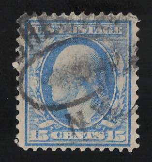 USA-Scott 1910/11 #382 15c Pale Ultramarine. Price R67 (cv R448)