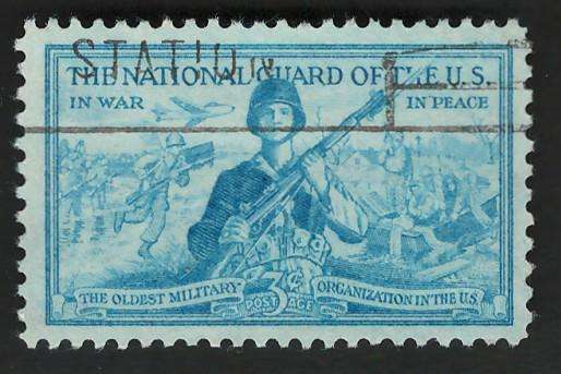 USA 1953 National Guardsman and Amphibious Landing. Scott #1017