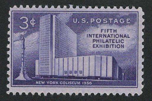 USA 1956 New York Ciliseum & Columbus Monument (MNH). Scott #1076