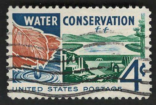 USA 1960 Conservation: Water, From Watershed to Consumer. Scott #1150
