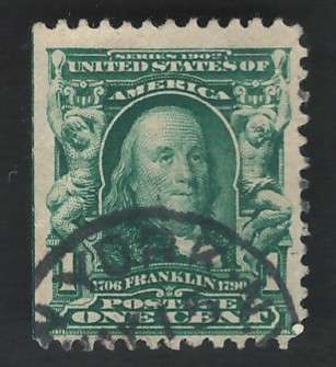 USA-Scott 1902/03 #300 1c Yellow Green. Price R7