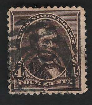 USA-Scott #222 1890/93 4c Dark Brown. Price R13 (cv R97)