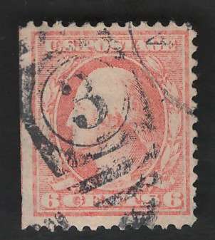 USA-Scott 1910/11 #379 6c Light Red Orange. Price R9