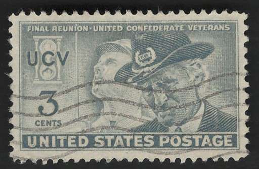 USA 1951 Confederate Soldier & United Confederate Veteran. Scott #998