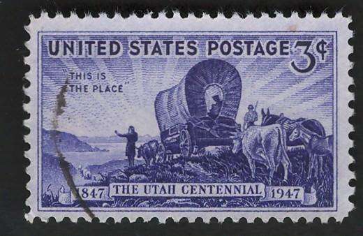 USA 1947 Pioneers Entering the Valley of Great Salt Lake Scott #950.