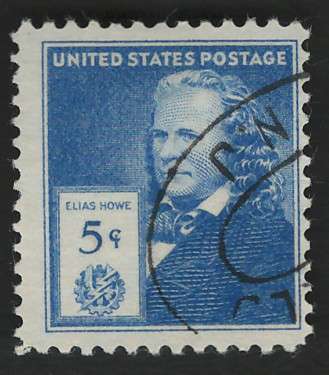 USA 1940 Elias Howe (American Inventors) Scott #892 5c.