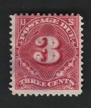 USA Scott 1895/97 Post Due (#J40) P12 Dble line Wmk 3c Lake. Price R15