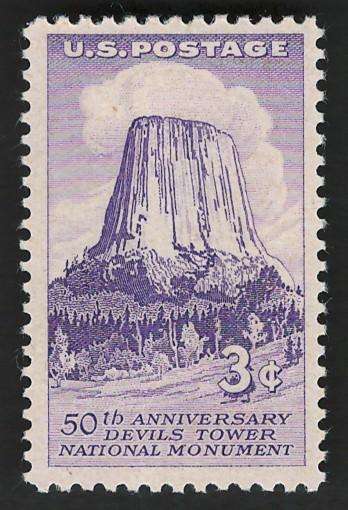 USA 1956 Devils Tower (MOGH). Scott #1084