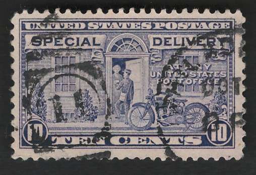 USA Scott Spec Deliv 1922 (#E12) 10c Slate Violet