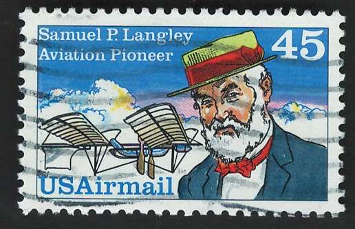 USA Scott Air Post 1988 Samuel P. Langley Scott #C118 45c. Price R5