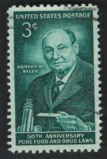 USA 1956 Food and Drug Laws: Harvey W. Wiley. Scott #1080