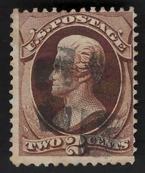 USA Scott #157 1873 2c Brown. Price R65 (cv R487)