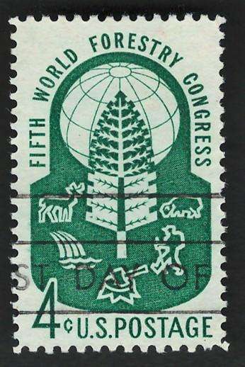 USA 1960 5th World Forestry Congress Seal. Scott #1156