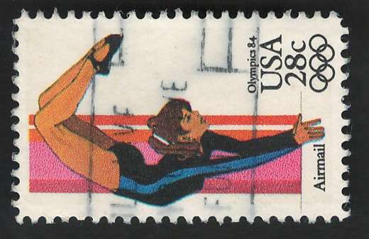 USA Scott Air Post 1983 Summer Olympics: Woman's Gymnastics Scott #C101 28c