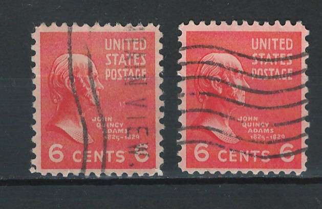 USA 1938 Pres. Iss. Scott #811 6c (Red Orange & Orange Red).