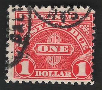 USA Scott 1930 Post Due (#J77a) P11 $1 Scarlet. Price R9