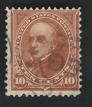 USA Scott 1897/1903 #283 ( Type II) 10c Yellow Brown. Price R24 (cv R117)