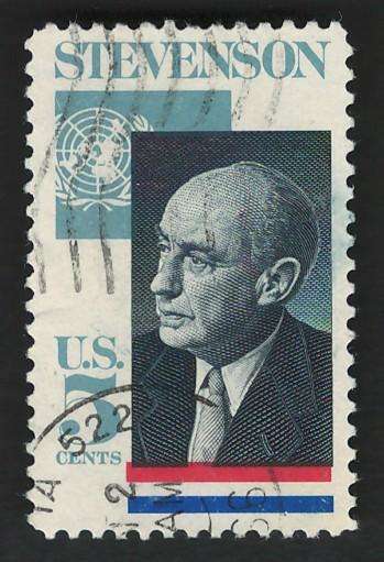 USA 1965 UN Ambassador Adlai Stevenson. Scott #1275