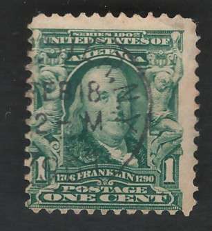 USA-Scott 1902/03 #300 1c Gray Green. Price R7
