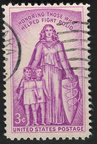 USA 1957 Polio: Allegory. Scott #1087