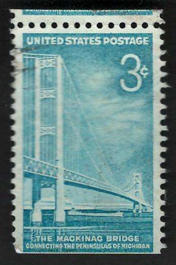 USA 1958 Mackinac Bridge. Scott #1109