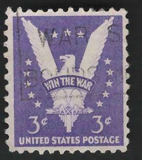 USA 1942 American Eagle Scott #905 3c Light Violet. Price R4