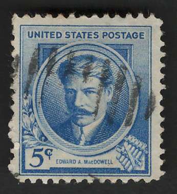 USA 1940 Edward MacDowell (American Composers) Scott #882 5c