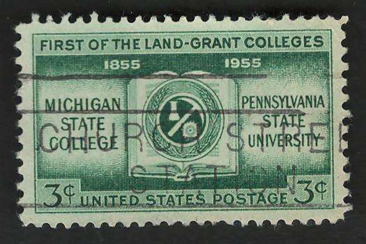 USA 1955 Open Book and Symbols of Subjects Taught. Scott #1065