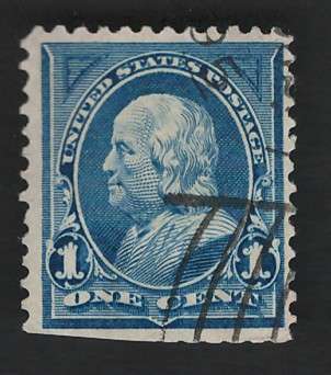 USA-Scott 1894 Unwmk #247 1c Blue. Price R15 (cv R78)