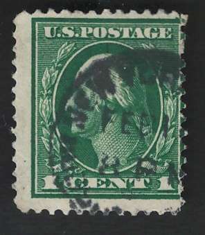USA-Scott 1912/14  #405 1c Dark Green. Price R5