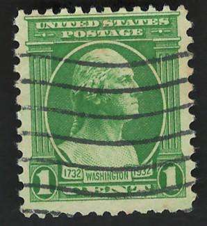 USA 1932 Scott #705 1c Green. Price R4