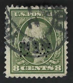 USA-Scott 1910/11 #380 8c Olive Green. Price R43 (cv R292)