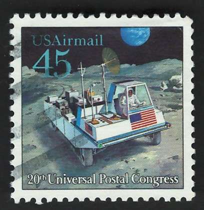 USA Scott Air Post 1989 Moon Rover Scott #C124 45c. Price R8