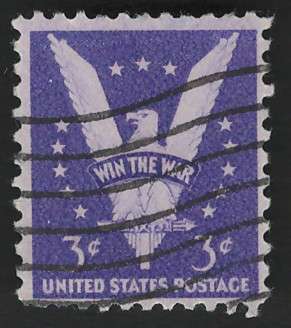 USA 1942 American Eagle Scott #905 3c Violet.