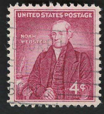 USA 1958 Noah Webster. Scott #1121