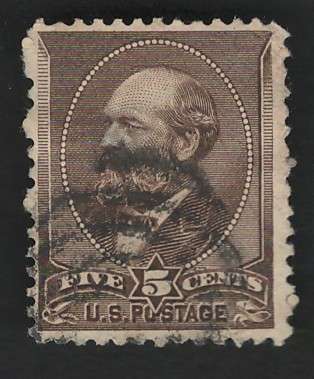 USA 1882 Scott #205 2c Yellow Brown. Price R22 (cv R235)